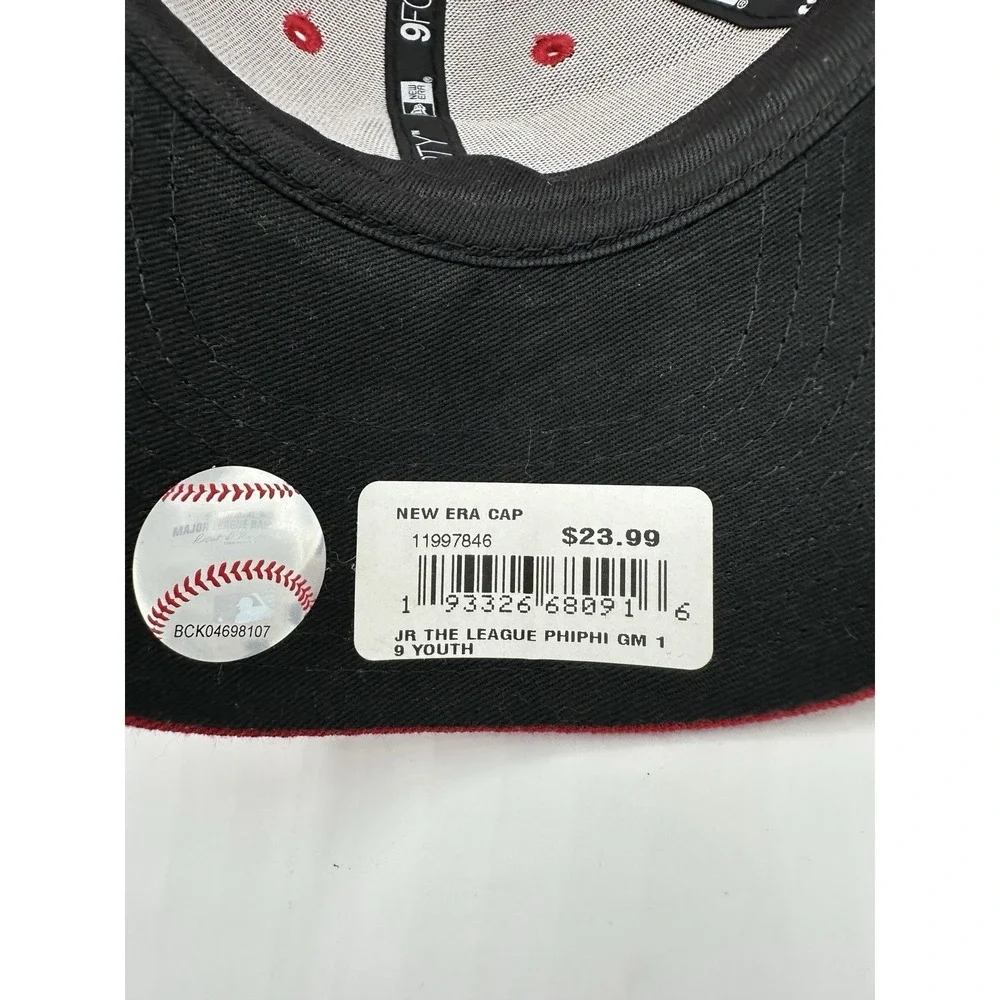 New Era Philadelphia Phillies Youth 9FORTY Red Adjustable MLB Hat Cap NWT